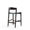 Manhattan Comfort Klismos Counter Stool in Ivory and Dark Walnut CS007-IV - alternate 3